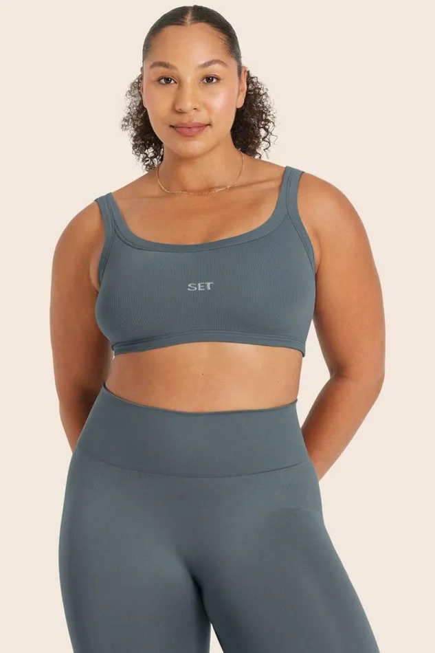 SET ACTIVE Bras Tops SCULPTFLEX POWER HOLD BRA 8211 SLATE 8211 Women