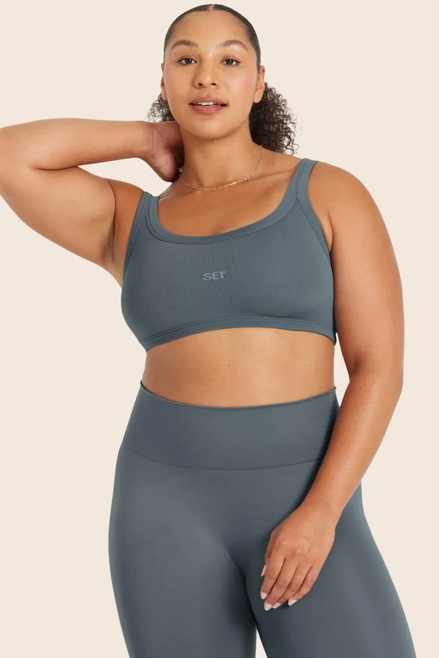 SET ACTIVE Bras Tops SCULPTFLEX POWER HOLD BRA 8211 SLATE 8211 Women