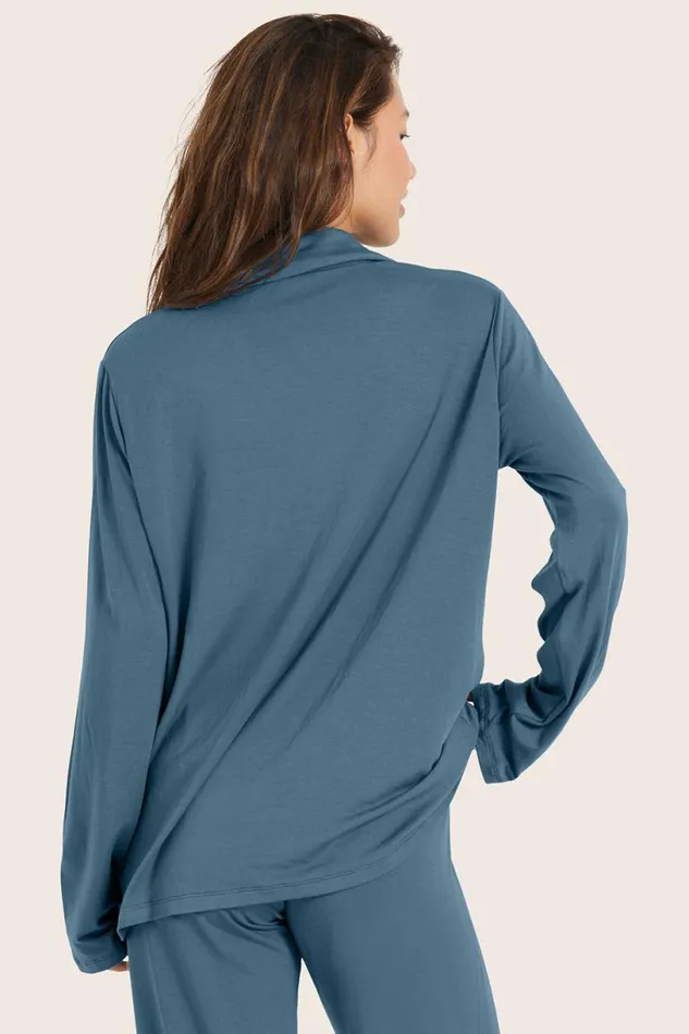 SET ACTIVE Lounge SLEEP JERSEY SLEEP BUTTON DOWN 8211 JAY 8211 Women