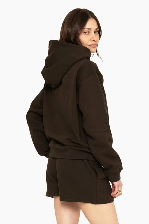 SET ACTIVE Sweats HEAVYWEIGHT SWEATS HOODIE 8211 ESPRESSO 8211 Women
