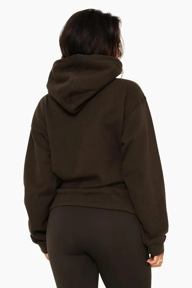 SET ACTIVE Sweats HEAVYWEIGHT SWEATS HOODIE 8211 ESPRESSO 8211 Women