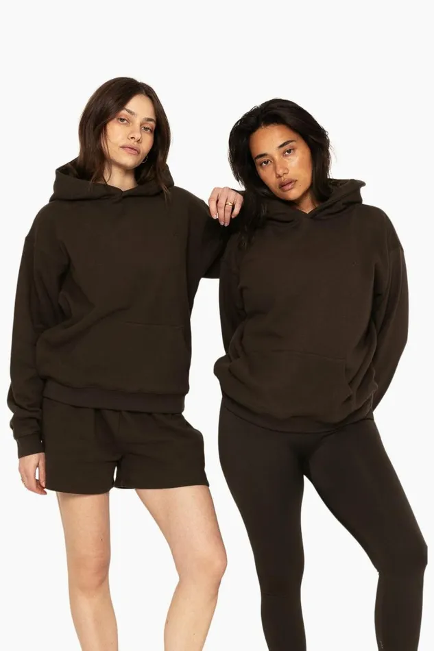 SET ACTIVE Sweats HEAVYWEIGHT SWEATS HOODIE 8211 ESPRESSO 8211 Women