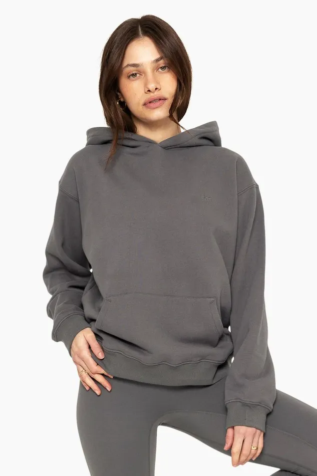 SET ACTIVE Sweats HEAVYWEIGHT SWEATS HOODIE 8211 GRAPHITE 8211 Women