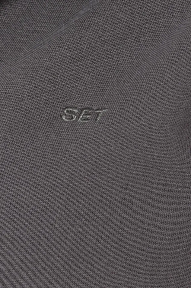 SET ACTIVE Sweats HEAVYWEIGHT SWEATS HOODIE 8211 GRAPHITE 8211 Women