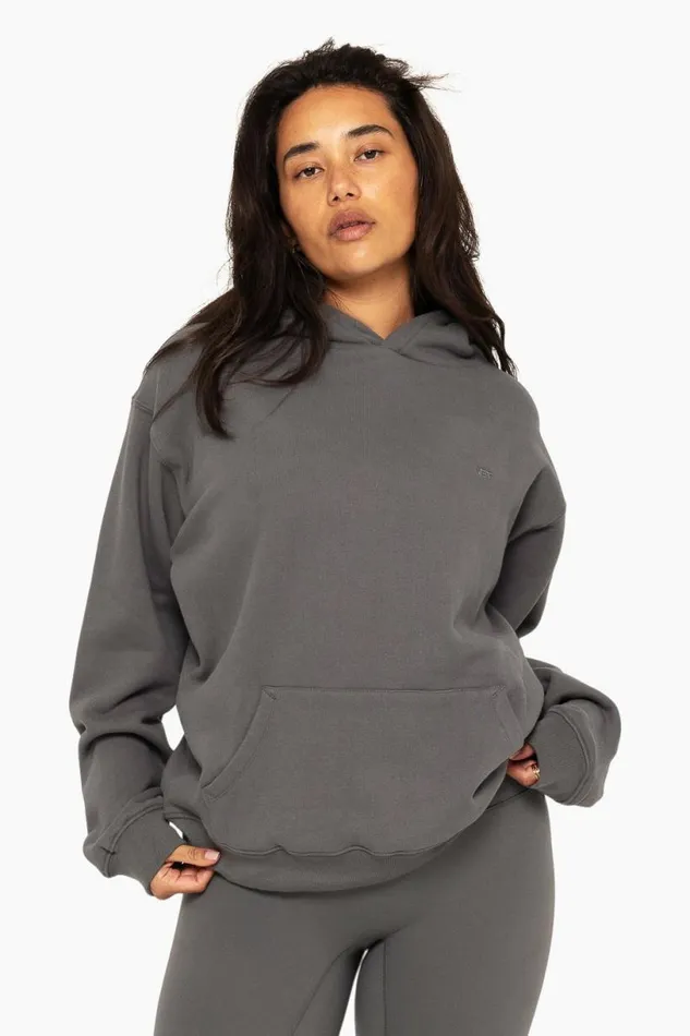 SET ACTIVE Sweats HEAVYWEIGHT SWEATS HOODIE 8211 GRAPHITE 8211 Women