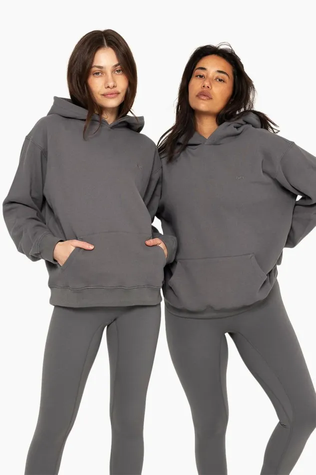 SET ACTIVE Sweats HEAVYWEIGHT SWEATS HOODIE 8211 GRAPHITE 8211 Women