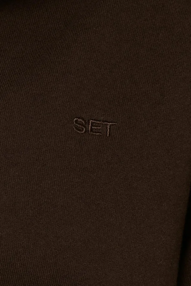 SET ACTIVE Sweats HEAVYWEIGHT SWEATS ZIP HOODIE 8211 ESPRESSO 8211 Women