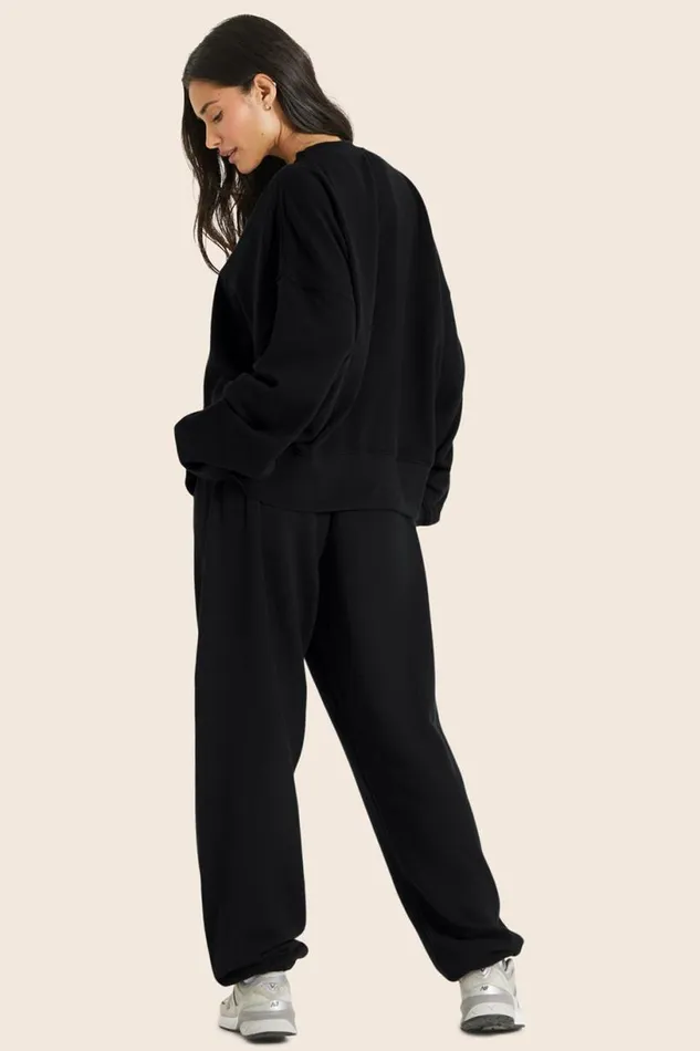 SET ACTIVE Sweats LIGHTWEIGHT SWEATS CLASSIC OLD SCHOOL SWEATPANTS 8211 ONYX 8211 Women