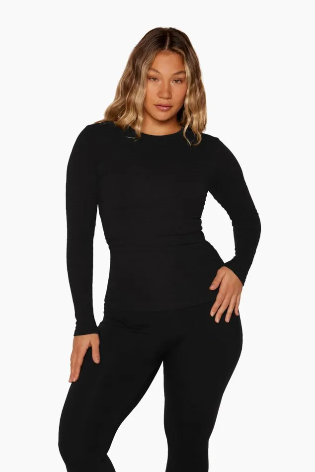 SET ACTIVE Tops Tanks Tees SET LONG SLEEVE 8211 ONYX 8211 Women