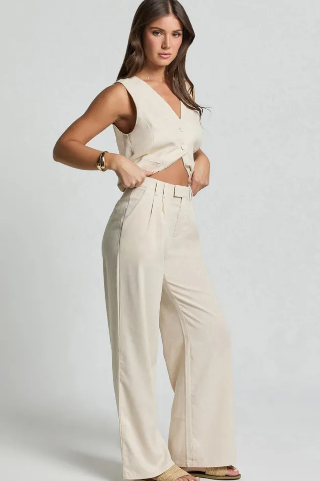 Seven Wonders 8211 Zephy Pant In Sand Women Showpo Pants