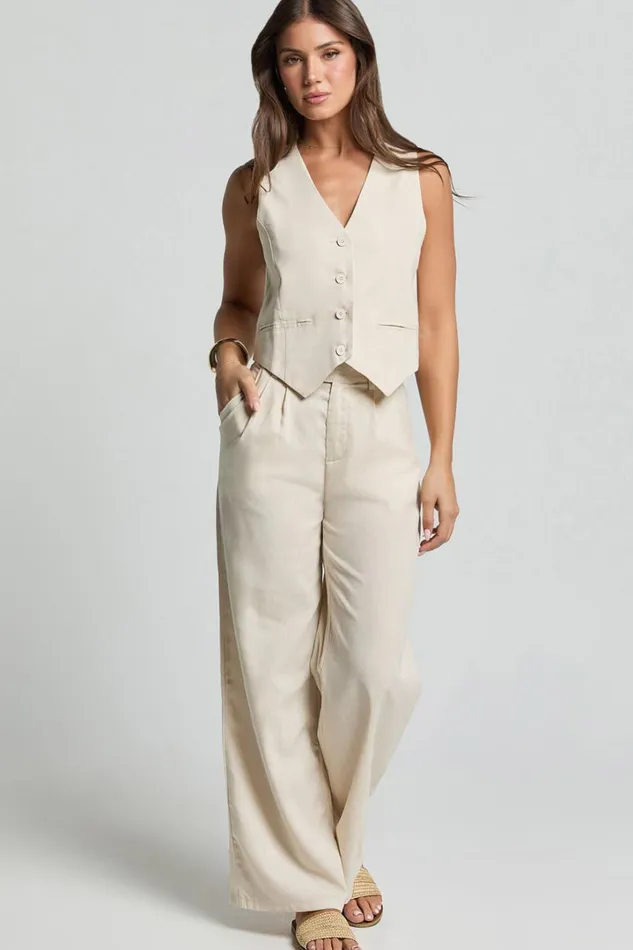 Seven Wonders 8211 Zephy Pant In Sand Women Showpo Pants