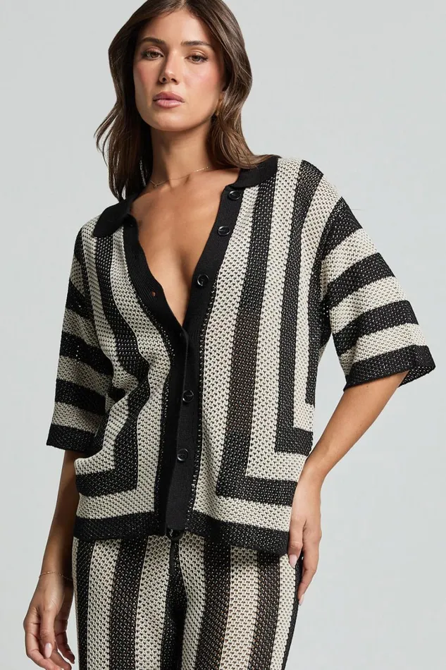 Seven Wonders 8211 Ziggy Top In BlackSand Women Showpo Tops