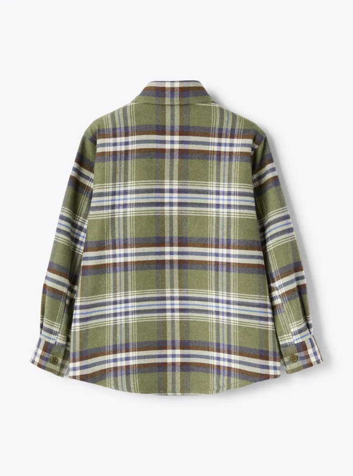 Shirts Boy 216 Il Gufo Cotton Flannel Shirt