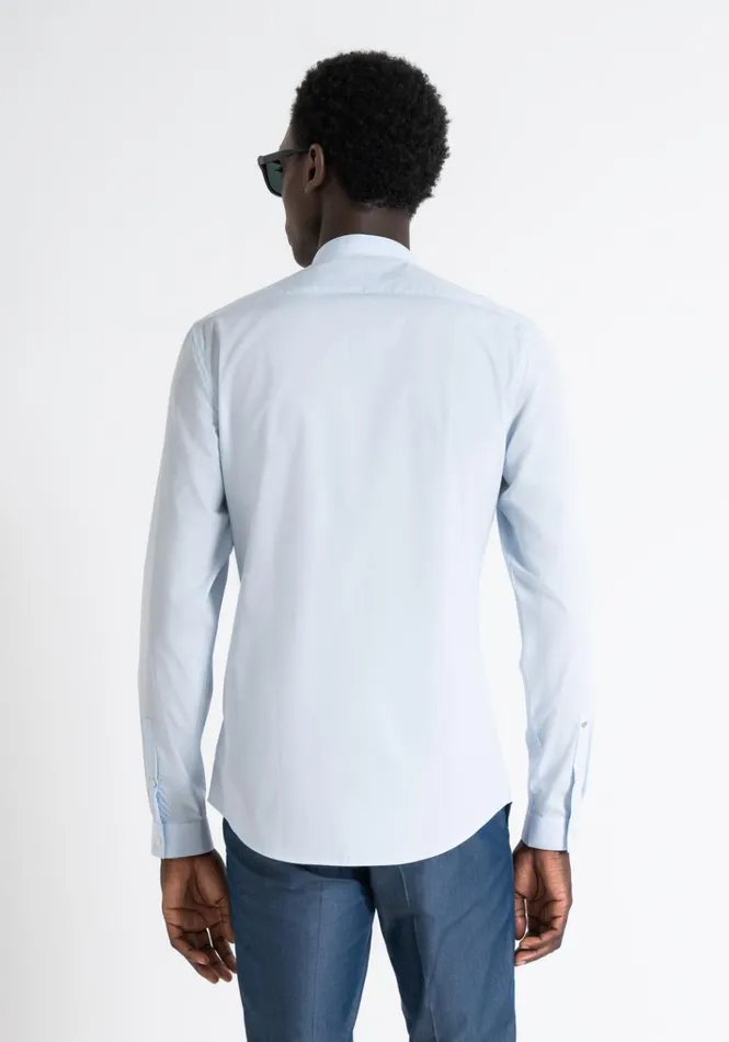 Shirts Men Antony Morato Easy Iron Soft Touch Cotton Slim Fit Seoul Shirt Sky