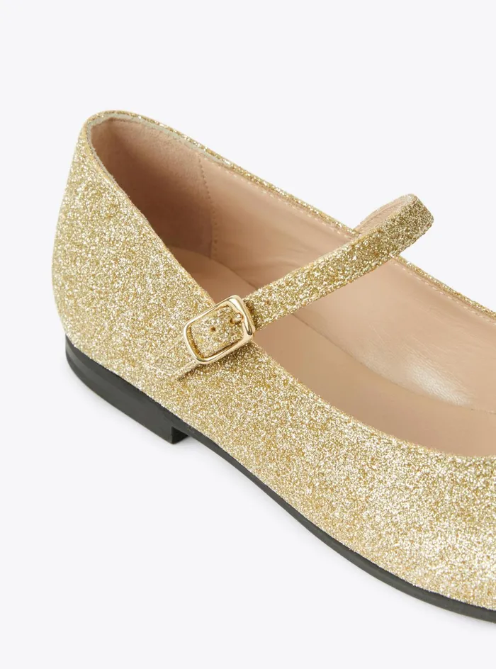 Shoes Girl 216 Il Gufo Glitter Ballet Flats