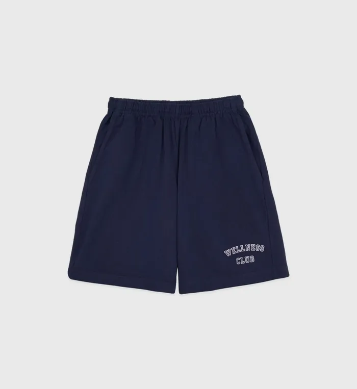 Shorts Men Sporty and Rich Wellness Club Gym Short 8211 NavyWhite