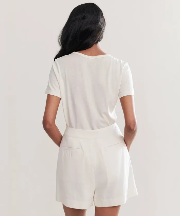 Shorts Women Jenni Kayne Pleated Short Ivory
