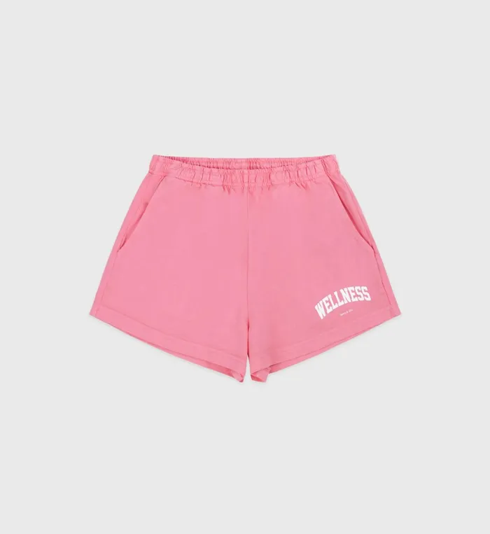 Shorts Women Sporty and Rich Wellness Ivy Disco Short 8211 Cotton CandyWhite