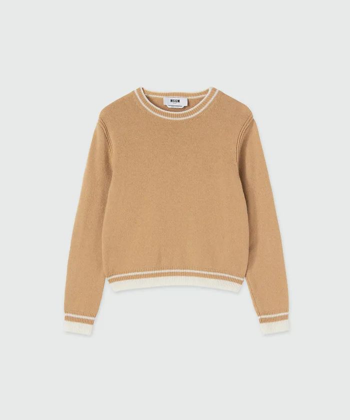 Signature Cashemre Blend Sweater Women MSGM Knitwear