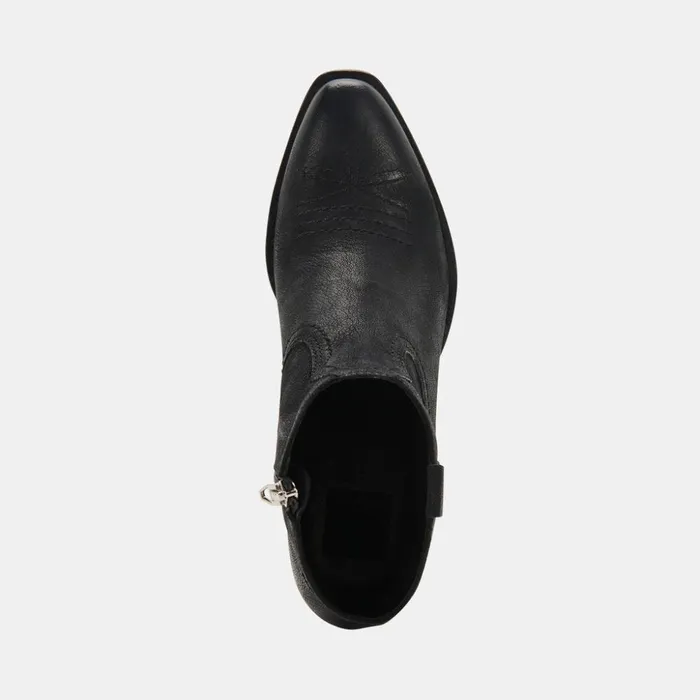 Silma Booties Black Leather Women Dolce Vita Boots and Booties