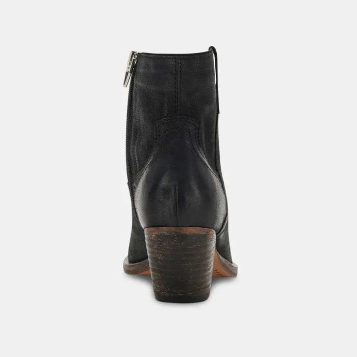 Silma Booties Black Leather Women Dolce Vita Boots and Booties