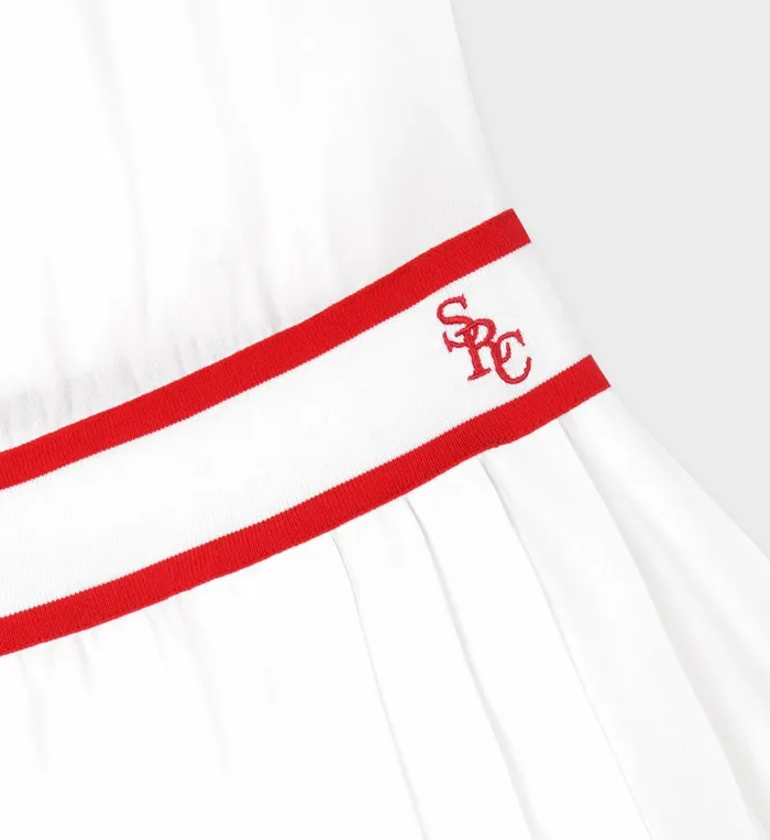 Skirts and Dresses Women Sporty and Rich SRC Phoebe Dress 8211 WhiteRed