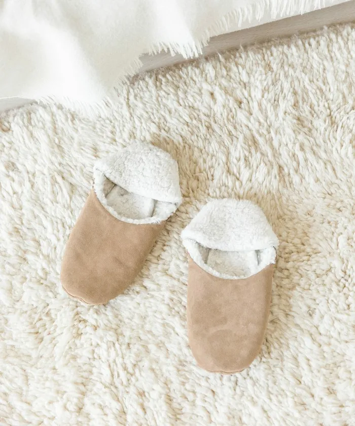 Slippers Women Jenni Kayne Suede Moroccan Slipper Taupe