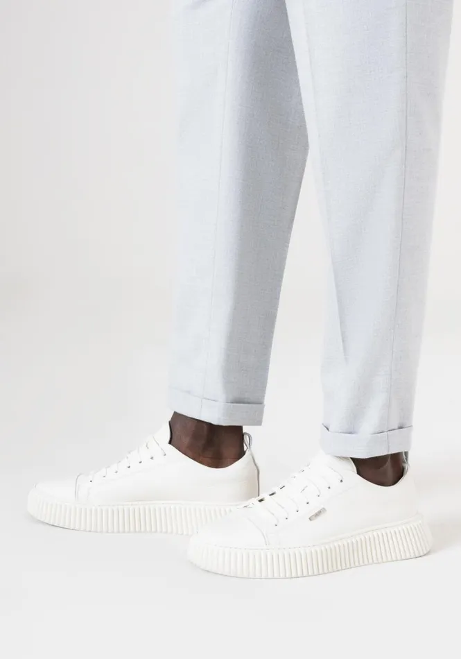 Sneakers Men Antony Morato Allen Sneakers In Cream Leather Cream