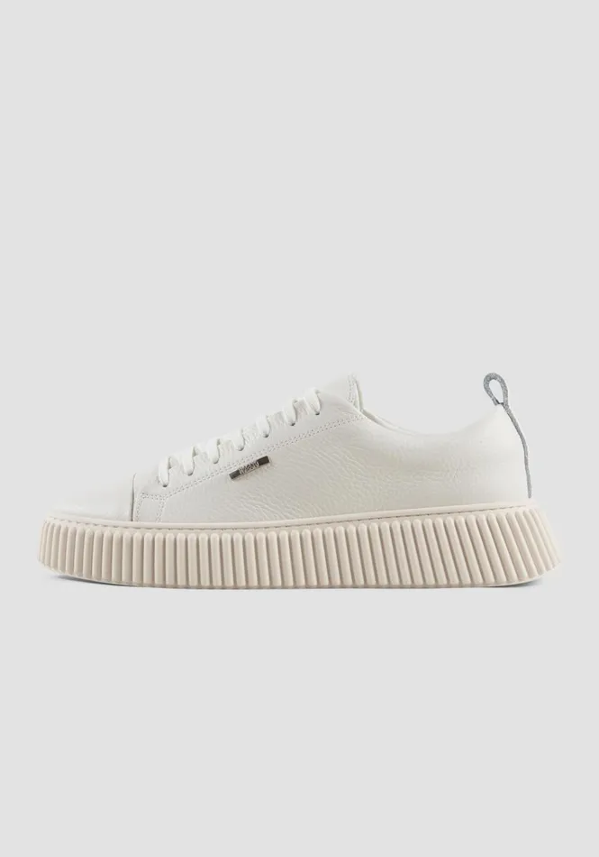 Sneakers Men Antony Morato Allen Sneakers In Cream Leather Cream