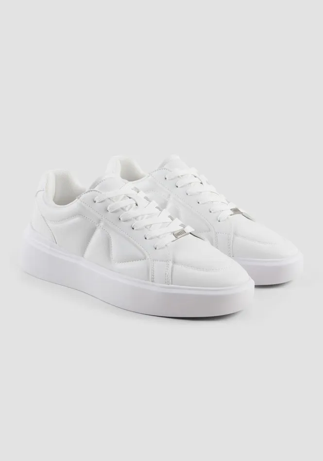 Sneakers Men Antony Morato Fabian Sneakers In White Faux Leather White