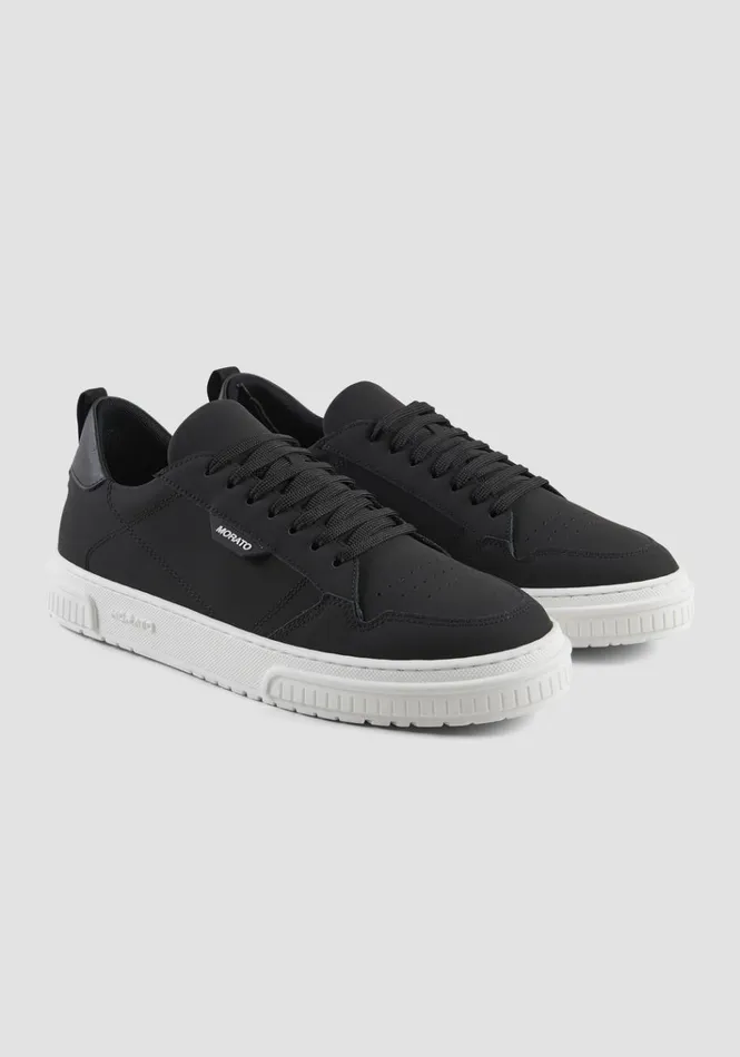 Sneakers Men Antony Morato Wheaton Cup Sneakers In Recycled Nabuk Black