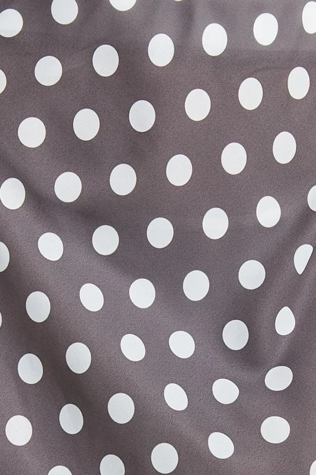 Sofia Midi Skirt 8211 Bias Cut Satin Slip Skirt In Chocolate Spot Women Showpo Skirts