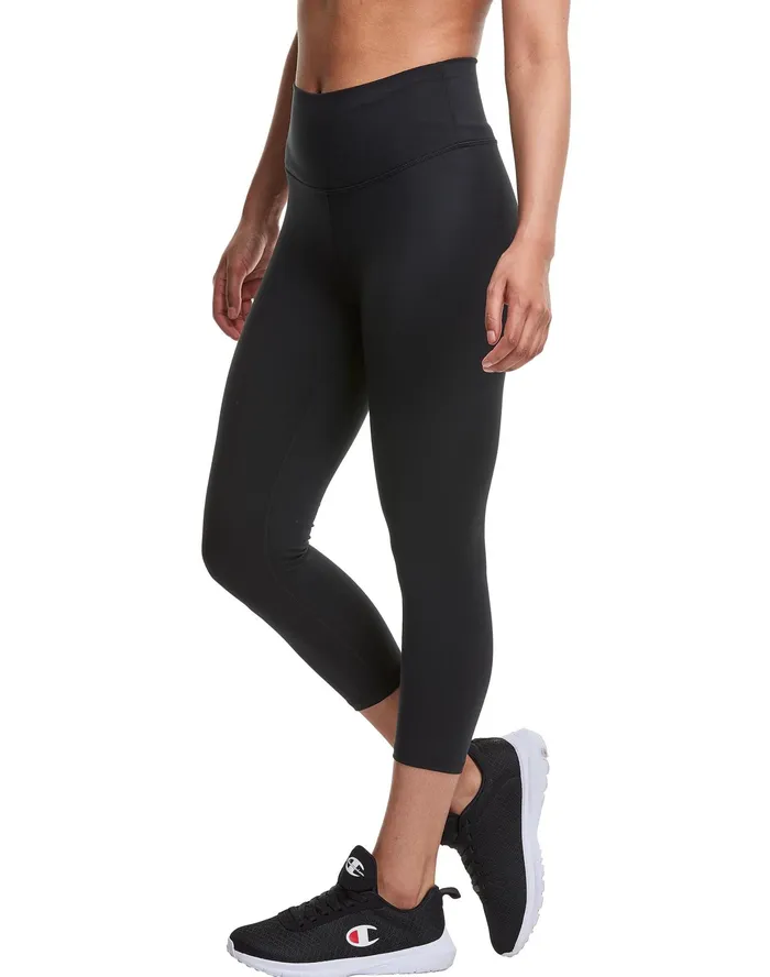 Soft Touch Capri Leggings 21034 Black Women Champion Leggings