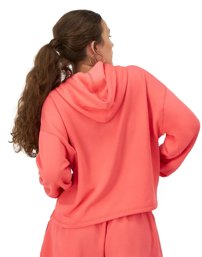 Soft Touch Hoodie C Logo High Tide Coral Women Champion Hoodies and Sweatshirts