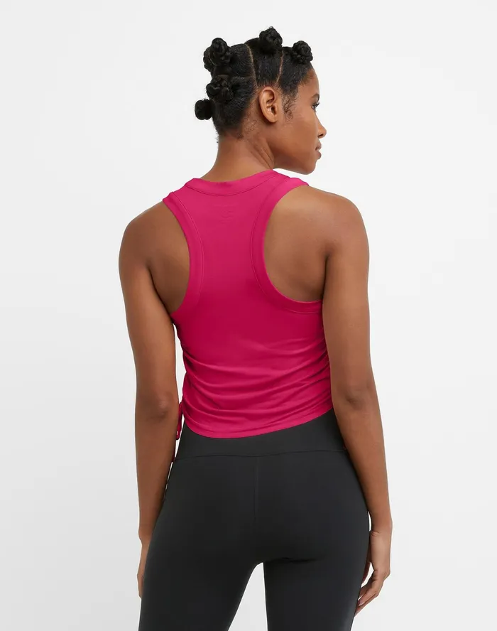 Soft Touch Ruched Tank Top Strawberry Rouge Women Champion TShirts and Tops