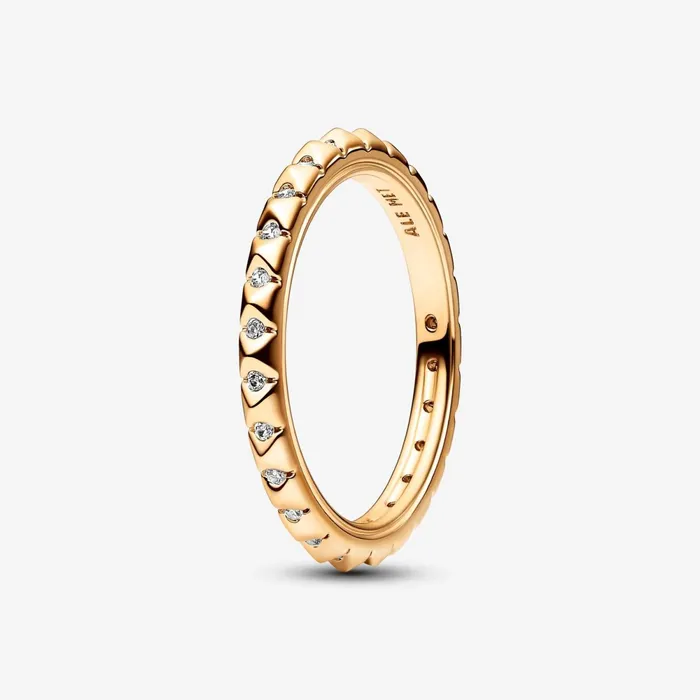 Stackable Rings Women Pandora Online ME Pyramids Ring Gold Plated
