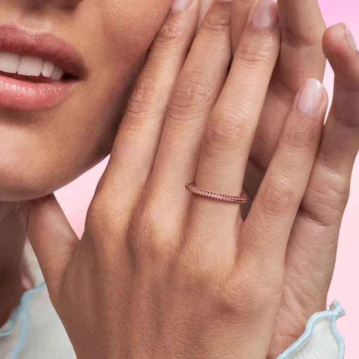 Stackable Rings Women Pandora Online ME Red Pav Ring