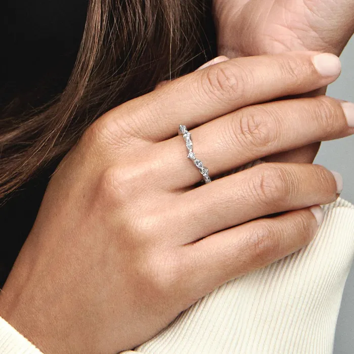 Stackable Rings Women Pandora Online Timeless Wish Sparkling Alternating Ring