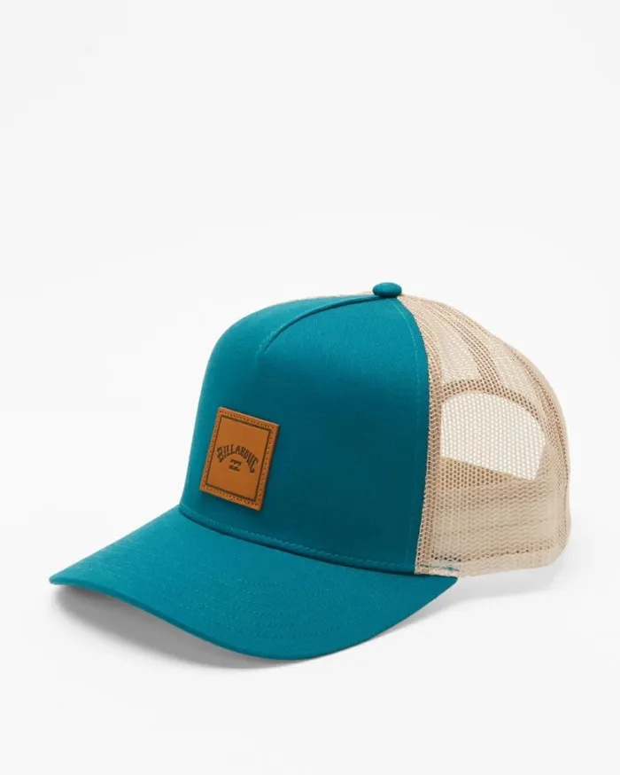 Stacked Trucker Hat Deep Teal Men Billabong Hats