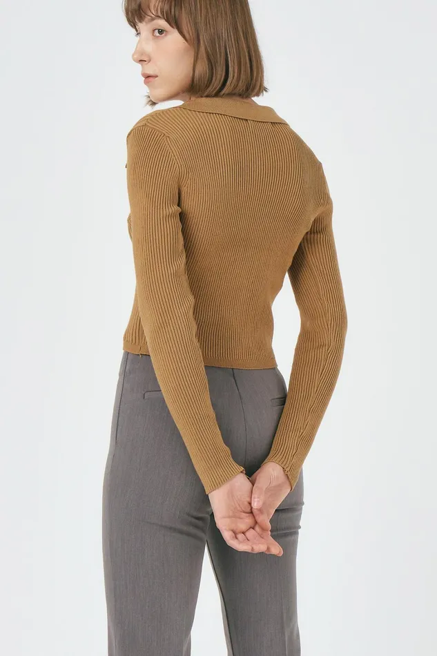 Storets Adella Lace Up Knitted Top Women Tops