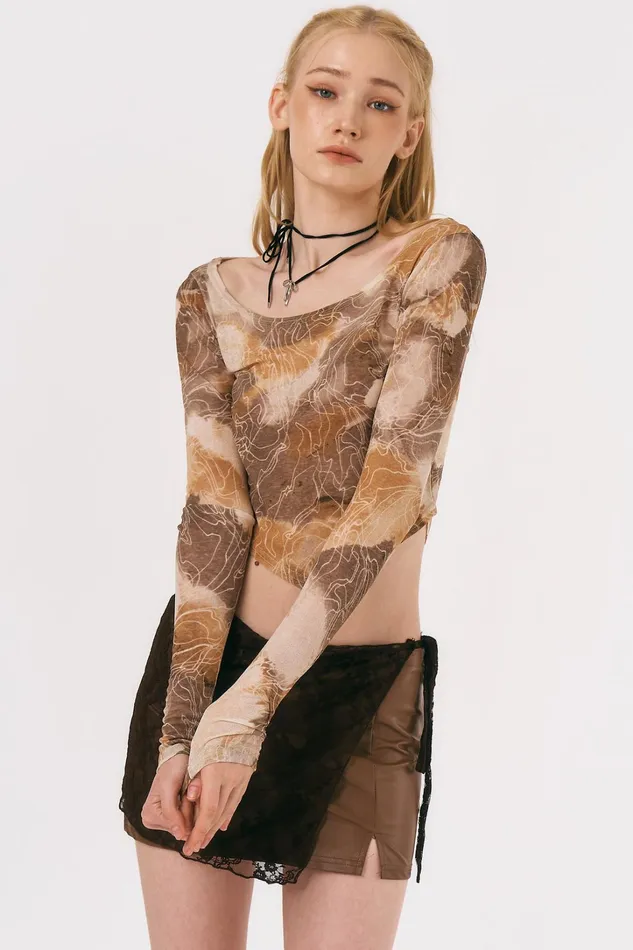 Storets Alex Mesh Top Women Tops