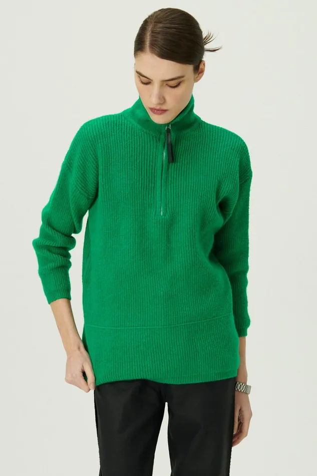 Storets Aurora Half Zip SweaterMini Dress Women Mini Dresses