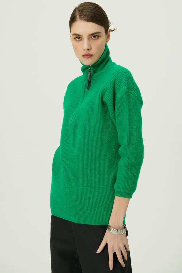 Storets Aurora Half Zip SweaterMini Dress Women Mini Dresses