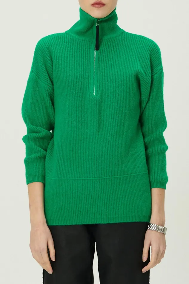 Storets Aurora Half Zip SweaterMini Dress Women Mini Dresses