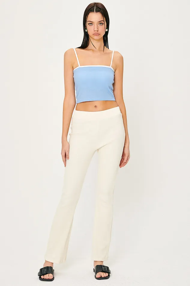 Storets Ava Ribbed Bootcut Pants Women Trousers