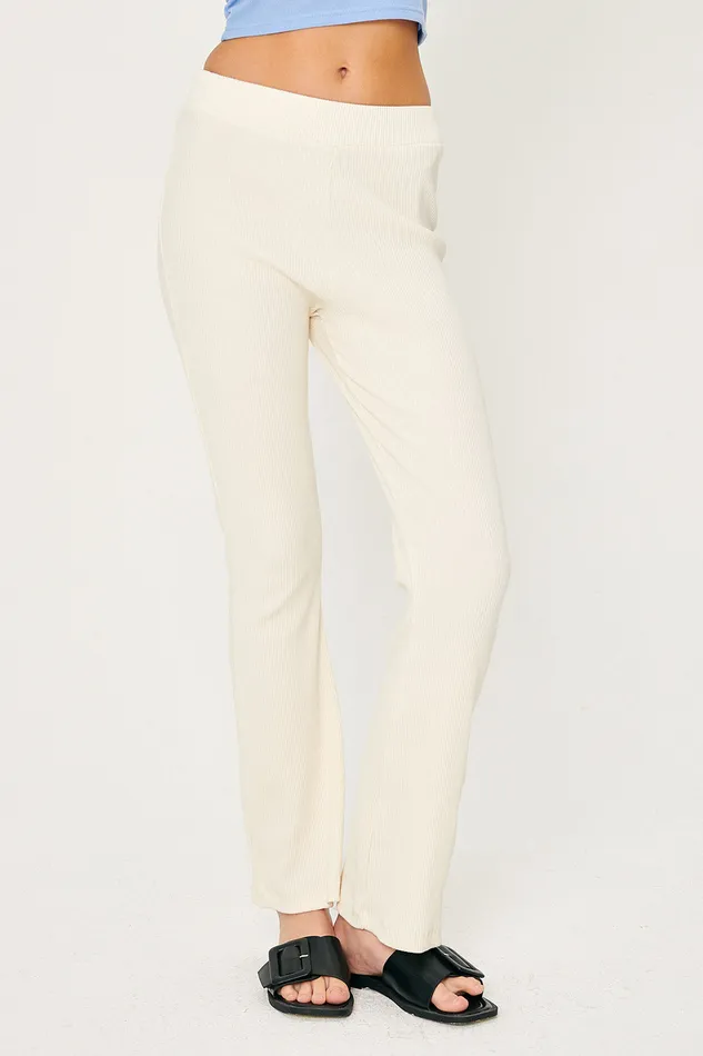 Storets Ava Ribbed Bootcut Pants Women Trousers