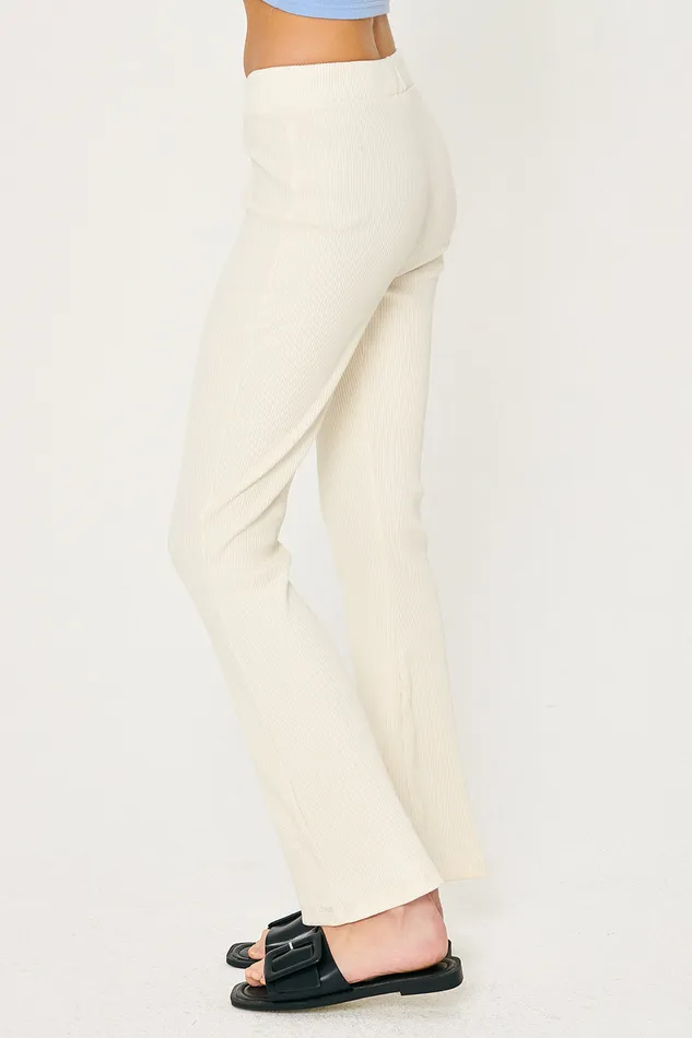 Storets Ava Ribbed Bootcut Pants Women Trousers