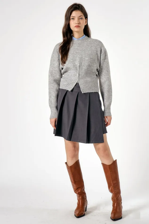 Storets Caley Pleated Wrap Skirt Women Skirts Storets Caley Pleated Wrap Skirt Women Skirts