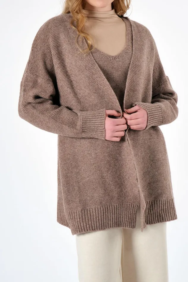 Storets Chantal Oversized Knitted Top And Cardi Set Women Sweaters and Knitwears Storets Chantal Oversized Knitted Top And Cardi Set Women Sweaters and Knitwears