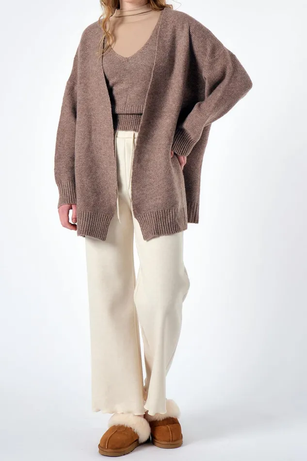 Storets Chantal Oversized Knitted Top And Cardi Set Women Sweaters and Knitwears Storets Chantal Oversized Knitted Top And Cardi Set Women Sweaters and Knitwears
